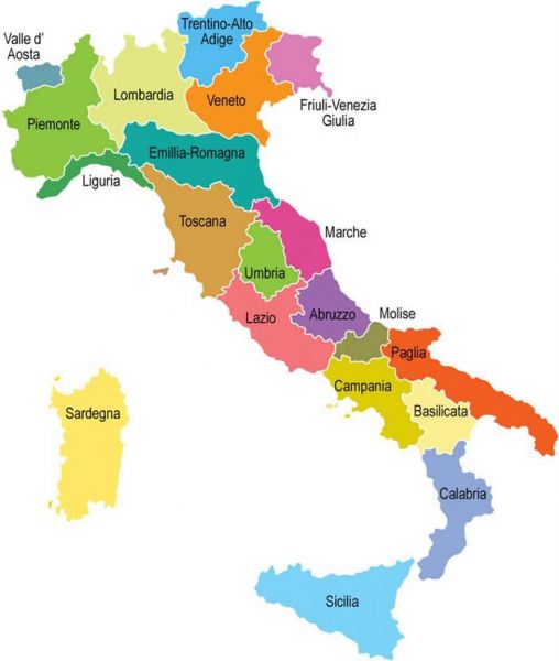 Map - Italian Wine – The Frontier of Knowledge About Wines